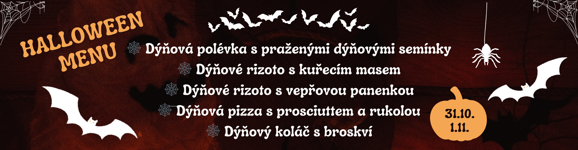 ? Dýně, kouzla, sladké hříchy – Halloween menu, které tě dostane!